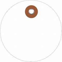 Made in USA - Safety & Facility Blank Tag - White Vinyl - Americas Industrial Supply
