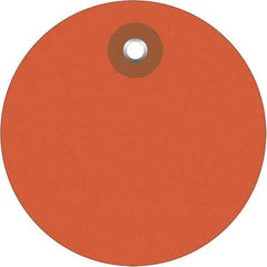 Made in USA - Safety & Facility Blank Tag - Orange Vinyl - Americas Industrial Supply