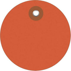 Made in USA - Safety & Facility Blank Tag - Orange Vinyl - Americas Industrial Supply