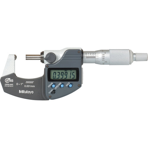 0-1″ / 0-25.4 mm Measuring Range-0.00005″ / 0.001 mm Resolution - Ratchet Thimble - Carbide Face - Ball Anvil Tube Micrometer - Americas Industrial Supply