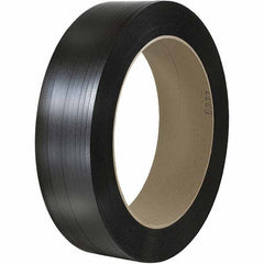 Made in USA - 7,000' Long x 1/2" Wide, Coil Case Polypropylene Strapping - 600 Lb Capacity, 0.026" Thick - Americas Industrial Supply