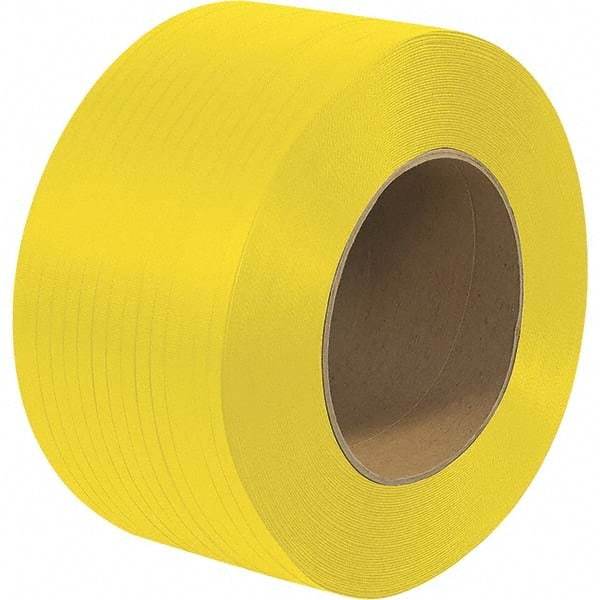 Made in USA - 18,000' Long x 1/4" Wide, Coil Case Polypropylene Strapping - 200 Lb Capacity, 0.022" Thick - Americas Industrial Supply