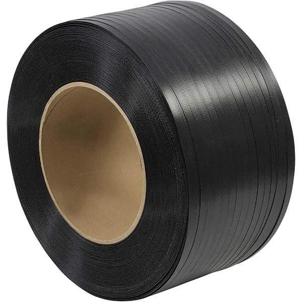 Made in USA - 6,000' Long x 5/8" Wide, Coil Case Polypropylene Strapping - 600 Lb Capacity, 0.025" Thick - Americas Industrial Supply