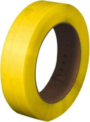 Made in USA - 7,200' Long x 1/2" Wide, Coil Case Polypropylene Strapping - 500 Lb Capacity, 0.022" Thick - Americas Industrial Supply