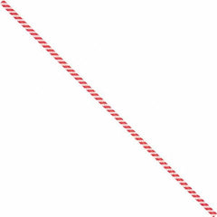Made in USA - 9" Long, Bag Tie - Red/White - Americas Industrial Supply