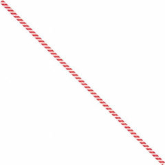 Made in USA - 7" Long, Bag Tie - Red/White - Americas Industrial Supply