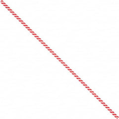Made in USA - 5" Long, Bag Tie - Red/White - Americas Industrial Supply