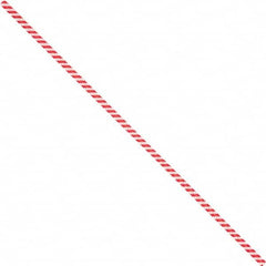 Made in USA - 10" Long, Bag Tie - Red/White - Americas Industrial Supply