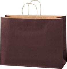 Made in USA - Kraft Grocery Bag - 16 x 6 x 12, Brown - Americas Industrial Supply