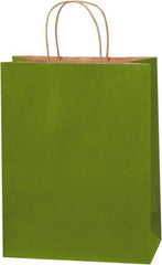 Made in USA - Kraft Grocery Bag - 10 x 5 x 13, Green Tea - Americas Industrial Supply