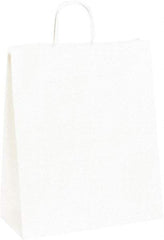 Made in USA - Kraft Grocery Bag - 13 x 6 x 15-3/4, White - Americas Industrial Supply