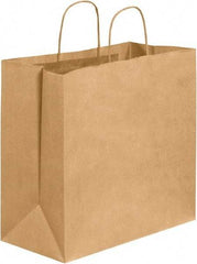 Made in USA - Kraft Grocery Bag - 13 x 7 x 13, Kraft - Americas Industrial Supply