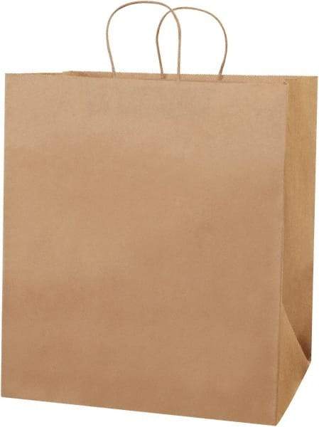 Made in USA - Kraft Grocery Bag - 14 x 10 x 15-1/2, Kraft - Americas Industrial Supply