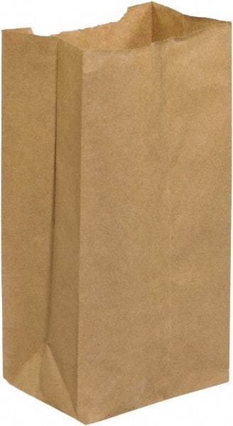 Made in USA - Kraft Grocery Bag - 4-3/4 x 2-15/16 x 8-9/16, Kraft - Americas Industrial Supply