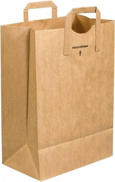 Made in USA - Kraft Grocery Bag - 12 x 7 x 17, Kraft - Americas Industrial Supply