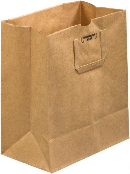 Made in USA - Kraft Grocery Bag - 12 x 7 x 14, Kraft - Americas Industrial Supply