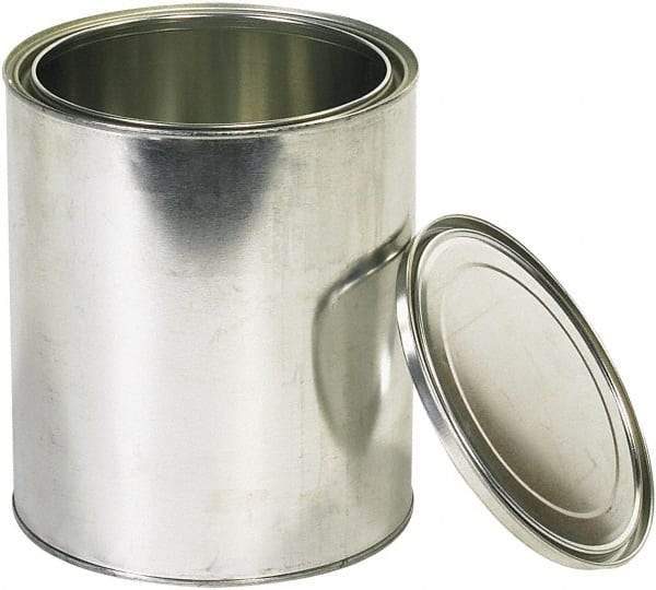 Value Collection - 1 Gal Gray Cylinder Metal Can - 10" High - Americas Industrial Supply