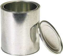 Value Collection - 1 Gal Gray Cylinder Metal Can - 10" High - Americas Industrial Supply