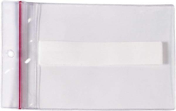 Superscan - 25 Piece Clear Press-On Vinyl Envelope - 4" High x 6" Wide - Americas Industrial Supply