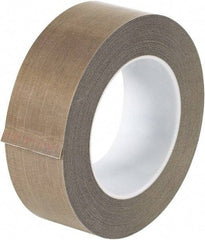 Made in USA - 18 Yd Long x 1-1/2" Wide, Brown Silicone PTFE Tape - 3 mil Thick - Americas Industrial Supply