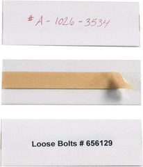 Made in USA - 2" Long x 6" Wide, Self Adhesive Back, Label Holder - Clear - Americas Industrial Supply