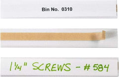 Made in USA - 1" Long x 6" Wide, Self Adhesive Back, Label Holder - Clear - Americas Industrial Supply