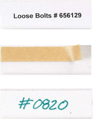 Made in USA - 1" Long x 3" Wide, Self Adhesive Back, Label Holder - Clear - Americas Industrial Supply