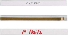 Made in USA - 1/2" Long x 6" Wide, Self Adhesive Back, Label Holder - Clear - Americas Industrial Supply