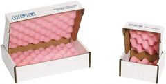 Made in USA - 18" Long x 12" Wide, Antistatic Foam Shippers - Pink & White, Standard Grade - Americas Industrial Supply