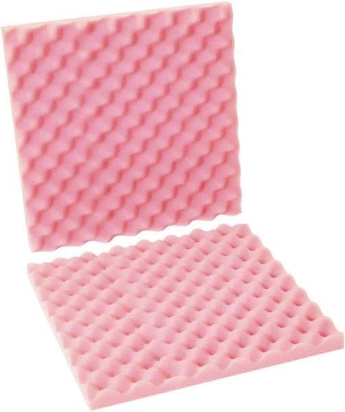 Made in USA - 16" Long x 16" Wide, Antistatic Convoluted Foam Set - Pink, Standard Grade - Americas Industrial Supply