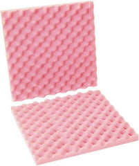 Made in USA - 16" Long x 16" Wide, Antistatic Convoluted Foam Set - Pink, Standard Grade - Americas Industrial Supply