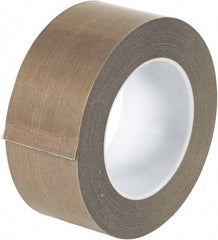 Made in USA - 18 Yd Long x 2" Wide, Brown Silicone PTFE Tape - 3 mil Thick - Americas Industrial Supply