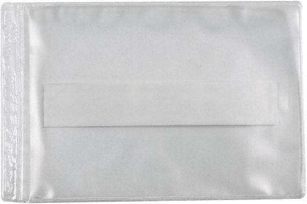 Superscan - 50 Piece Clear Press-On Vinyl Envelope - 9" High x 12" Wide - Americas Industrial Supply