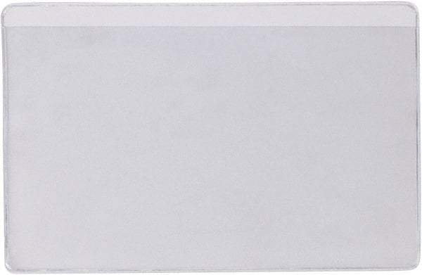 Superscan - 50 Piece Clear Press-On Vinyl Envelope - 4" High x 6" Wide - Americas Industrial Supply