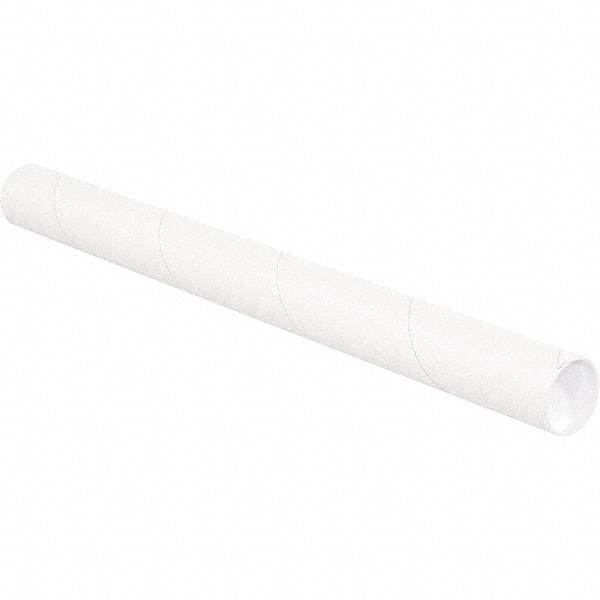 Made in USA - 3" Diam x 12" Long Round White Mailing Tubes - 1 Wall, White - Americas Industrial Supply