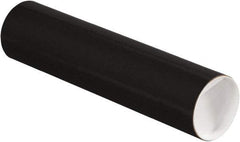 Made in USA - 3" Diam x 12" Long Round Colored Mailing Tubes - 1 Wall, Black - Americas Industrial Supply