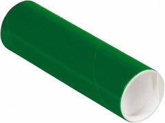 Made in USA - 2" Diam x 6" Long Round Colored Mailing Tubes - 1 Wall, Green - Americas Industrial Supply