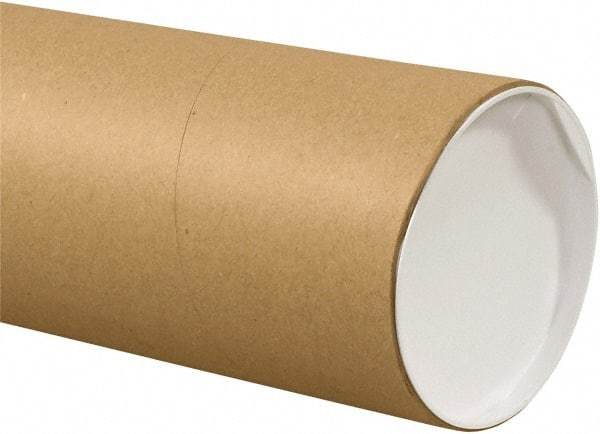Made in USA - 6" Diam x 24" Long Round Jumbo Mailing Tubes - 1 Wall, Kraft (Color) - Americas Industrial Supply