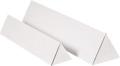 Made in USA - 3" Diam x 30" Long Corrugated Triangular Mailing Tube - 1 Wall, White - Americas Industrial Supply