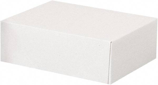 Made in USA - 6-1/2" Wide x 8-5/8" Long x 3" High Rectangle Chipboard Box - 1 Wall, White - Americas Industrial Supply