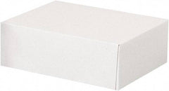 Made in USA - 6-1/2" Wide x 8-5/8" Long x 3" High Rectangle Chipboard Box - 1 Wall, White - Americas Industrial Supply