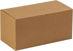 Made in USA - 6" Wide x 12" Long x 6" High Rectangle Chipboard Box - 1 Wall, Kraft (Color) - Americas Industrial Supply