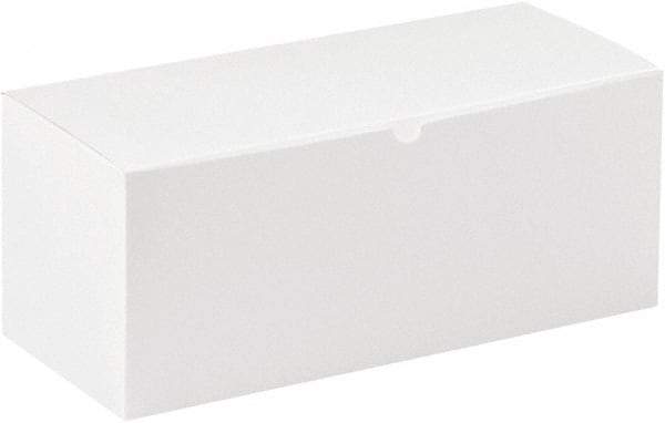 Made in USA - 7" Wide x 15" Long x 7" High Rectangle Chipboard Box - 1 Wall, White - Americas Industrial Supply