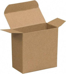 Made in USA - 4.2" Wide x 2-1/8" Long x 2-1/8" High Rectangle Chipboard Box - 1 Wall, Kraft (Color) - Americas Industrial Supply