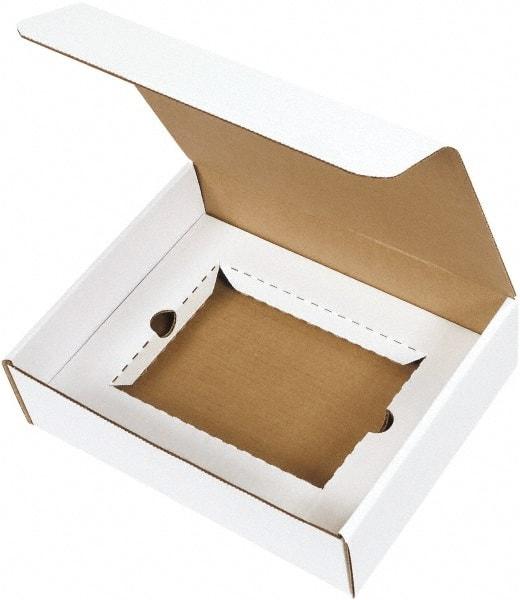 Made in USA - 8-3/4" Wide x 11-1/8" Long x 3" High Rectangle Crush Proof Mailers - 1 Wall, White - Americas Industrial Supply