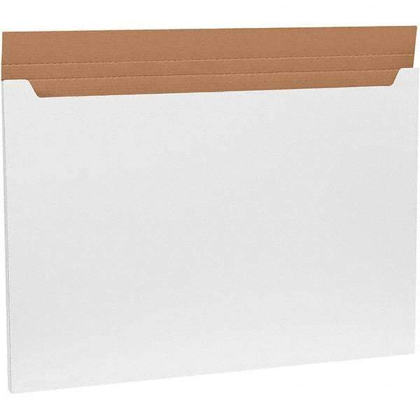 Made in USA - 26" Wide x 38" Long x 1" High Rectangle Crush Proof Mailers - 1 Wall, White - Americas Industrial Supply