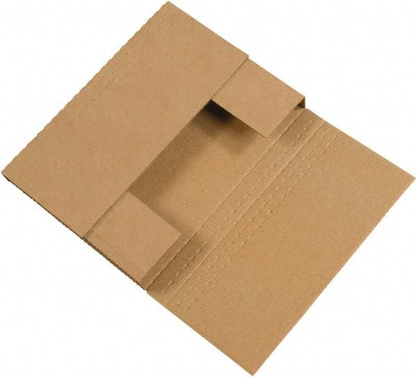 Made in USA - 9-1/8" Wide x 12-1/8" Long x 2" High Rectangle Crush Proof Mailers - 1 Wall, Kraft (Color) - Americas Industrial Supply