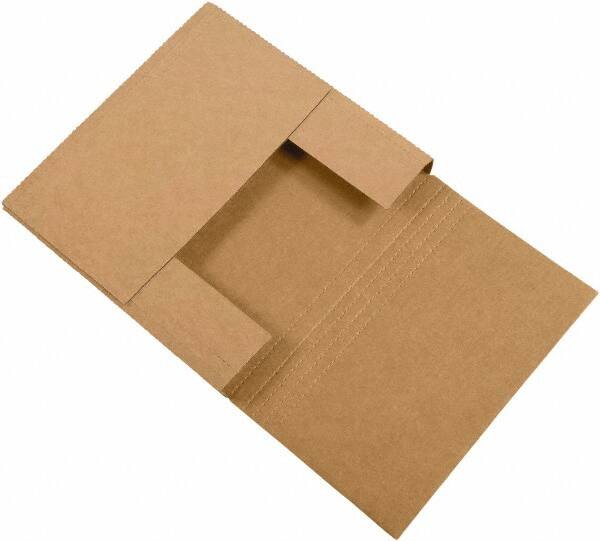 Made in USA - 12-1/2" Wide x 12-1/2" Long x 2-1/2" High Rectangle Crush Proof Mailers - 1 Wall, Kraft (Color) - Americas Industrial Supply