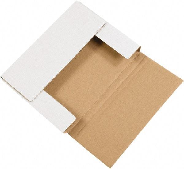 Made in USA - 8-5/8" Wide x 11-1/8" Long x 2" High Rectangle Crush Proof Mailers - 1 Wall, White - Americas Industrial Supply