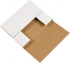 Made in USA - 8-1/4" Wide x 10-1/4" Long x 1-1/4" High Rectangle Crush Proof Mailers - 1 Wall, White - Americas Industrial Supply